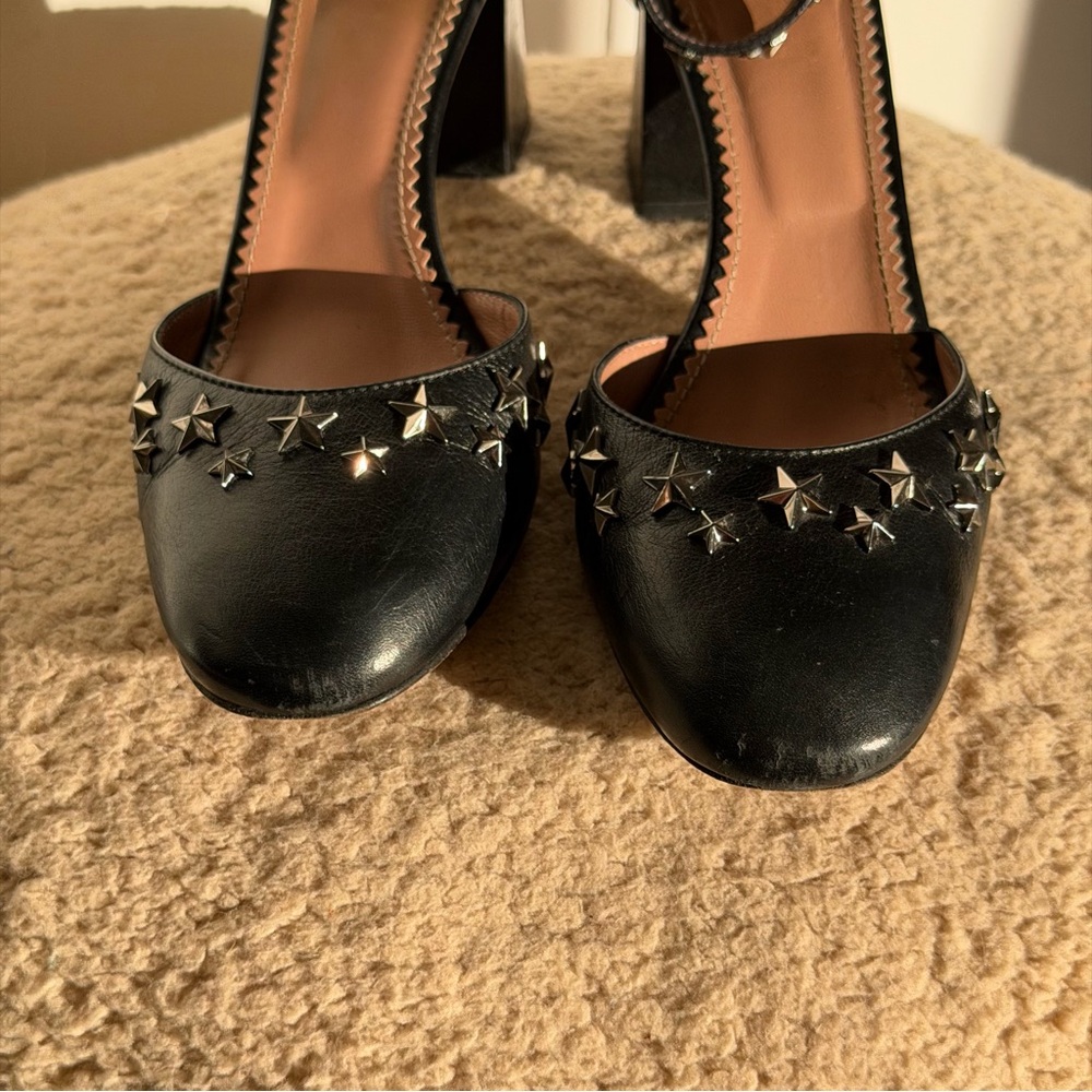 RED Valentino Black Star-Embellished Heels - Picture 3 of 5